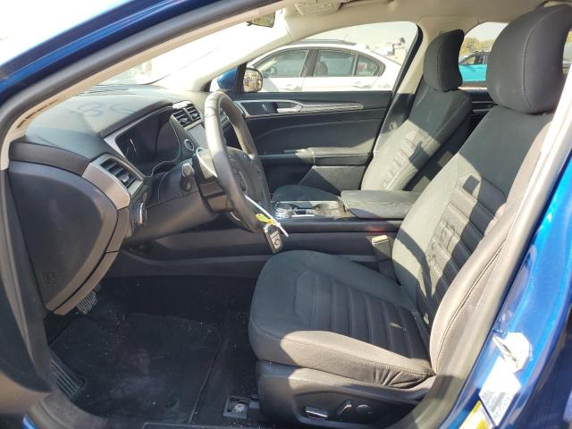 3FA6P0H78JR109854 - 2018 FORD FUSION SE BLUE photo 7