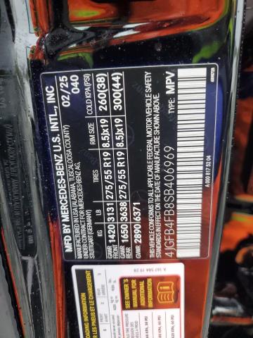 4JGFB4FB8SB406969 - 2025 MERCEDES-BENZ GLE 350 4MATIC BLACK photo 12