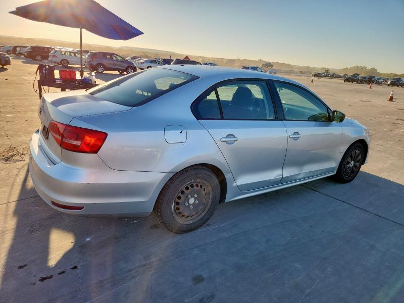 3VW2K7AJ4FM421502 - 2015 VOLKSWAGEN JETTA BASE SILVER photo 3