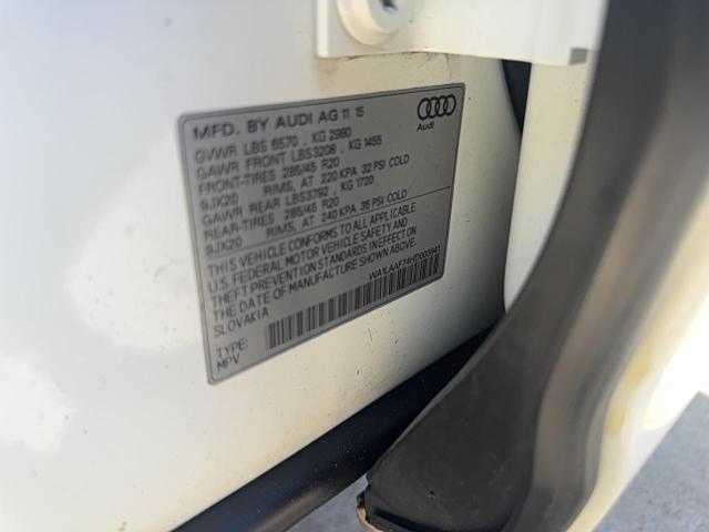 WA1LAAF74HD003941 - 2017 AUDI Q7 PREMIUM PLUS Weiß Foto 10