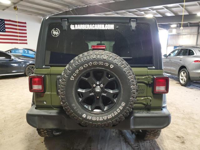 1C4HJXDNXMW820460 - 2021 JEEP WRANGLER U SPORT მწვანე ფოტო 6