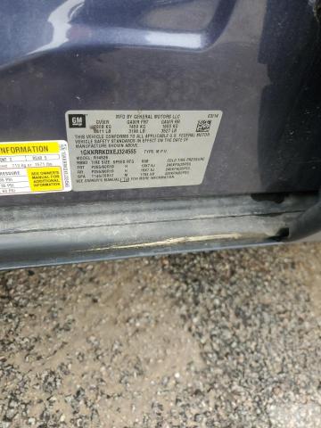 1GKKRRKDXEJ324565 - 2014 GMC ACADIA SLT-1 BLUE photo 13