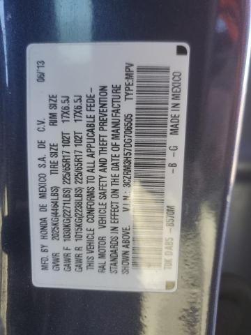 3CZRM3H57DG706505 - 2013 HONDA CR-V EX BLUE photo 13