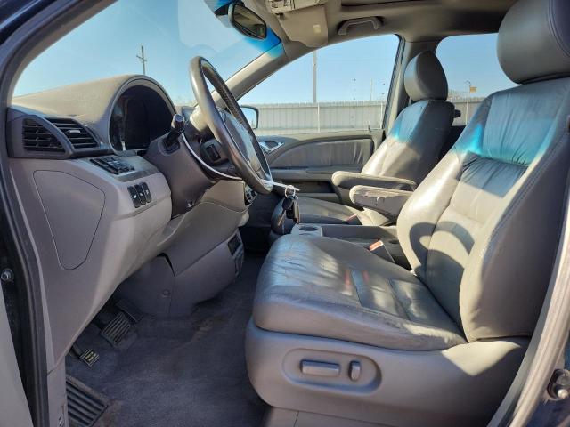 5FNRL3H90AB058874 - 2010 HONDA ODYSSEY TOURING BLUE photo 7