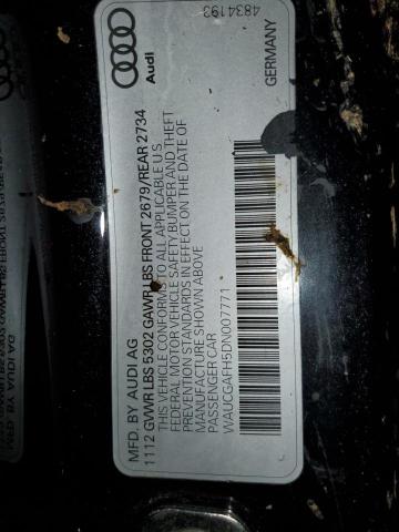 WAUCGAFH5DN007771 - 2013 AUDI S5 PREMIUM PLUS Qara foto 12