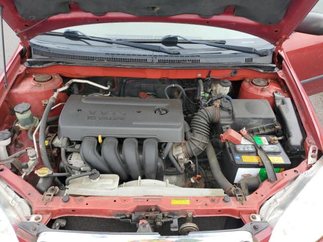2T1BR32E95C553672 - 2005 TOYOTA COROLLA CE RED photo 11