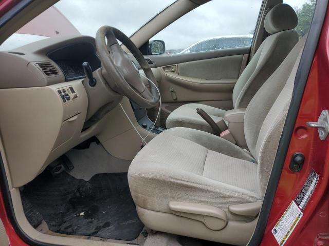 2T1BR32E95C553672 - 2005 TOYOTA COROLLA CE RED photo 7