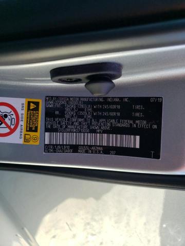 5TDJZRFH9KS710056 - 2019 TOYOTA HIGHLANDER SE 银色 照片 14