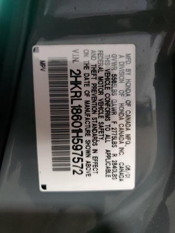 2HKRL18601H597572 - 2001 HONDA ODYSSEY EX CHARCOAL photo 13