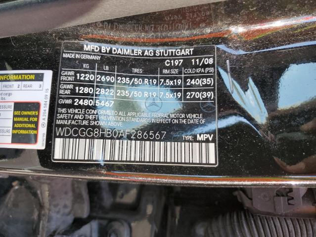 WDCGG8HB0AF286567 - 2010 MERCEDES-BENZ GLK 350 4MATIC BLACK photo 13