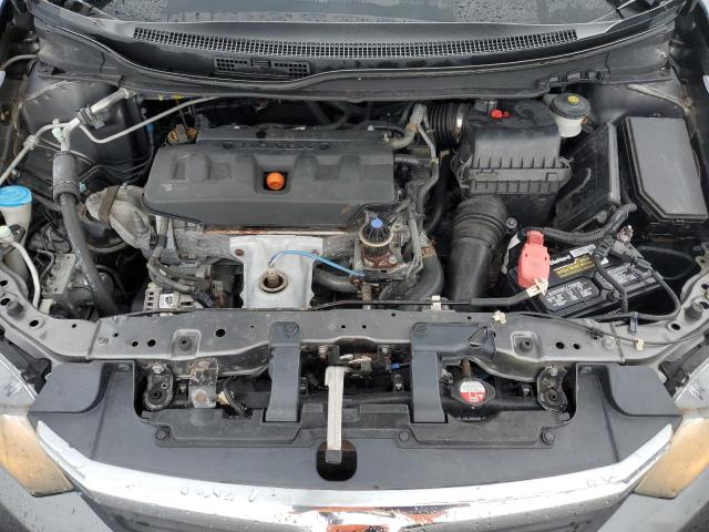 19XFB2F51CE109503 - 2012 HONDA CIVIC LX ნაცრისფერი ფოტო 11