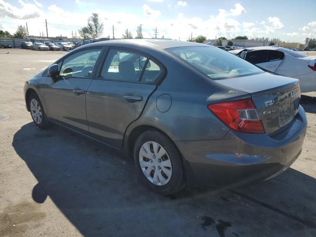 19XFB2F51CE109503 - 2012 HONDA CIVIC LX ნაცრისფერი ფოტო 2