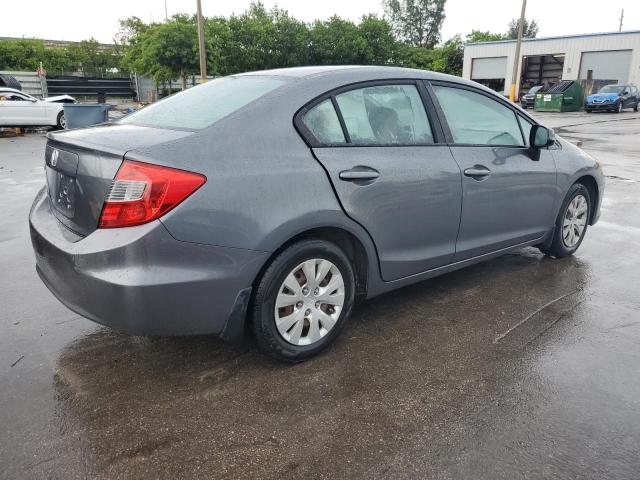 19XFB2F51CE109503 - 2012 HONDA CIVIC LX ნაცრისფერი ფოტო 3