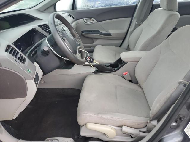 19XFB2F51CE109503 - 2012 HONDA CIVIC LX ნაცრისფერი ფოტო 7