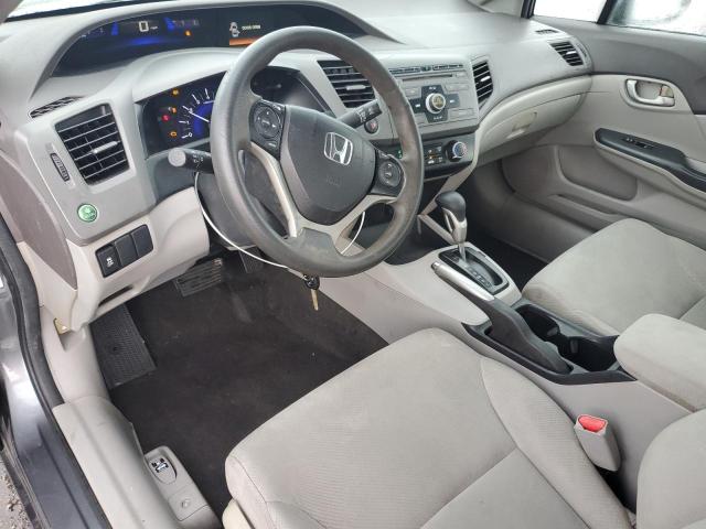 19XFB2F51CE109503 - 2012 HONDA CIVIC LX ნაცრისფერი ფოტო 8