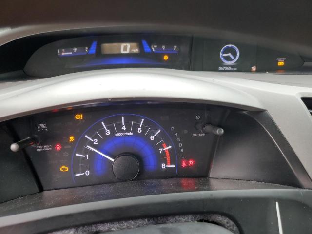 19XFB2F51CE109503 - 2012 HONDA CIVIC LX ნაცრისფერი ფოტო 9