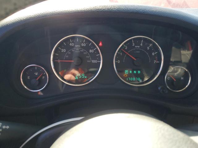 1C4BJWEG8CL262799 - 2012 JEEP WRANGLER U SAHARA RED photo 9