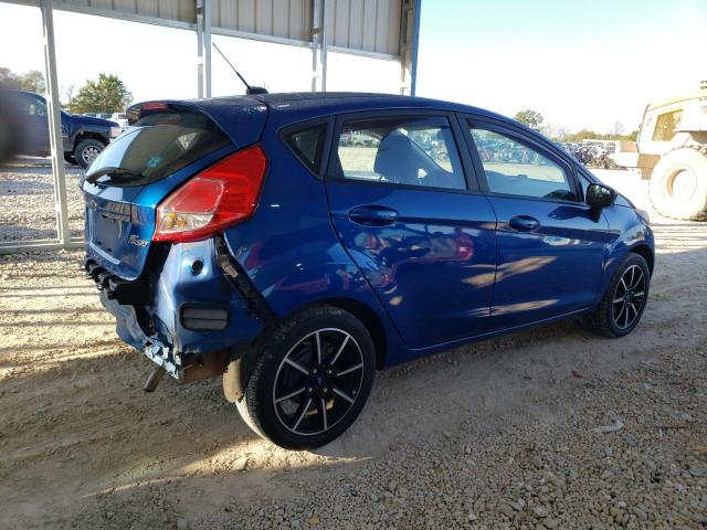 3FADP4EJ9JM109843 - 2018 FORD FIESTA SE BLUE photo 3