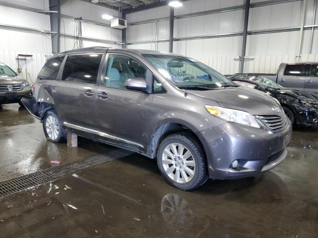 5TDDK3DC6ES092706 - 2014 TOYOTA SIENNA XLE GRAY photo 4