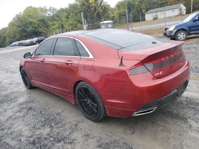 3LN6L2LU2DR811456 - 2013 LINCOLN MKZ HYBRID RED photo 2