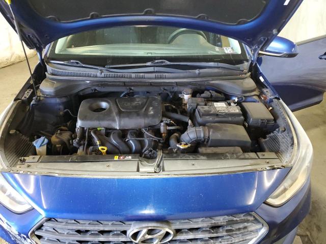 3KPC24A3XJE026816 - 2018 HYUNDAI ACCENT SE BLUE photo 11