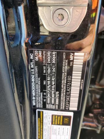 4JGFF5KE1LA276180 - 2020 MERCEDES-BENZ GLS 450 4MATIC BLACK photo 13