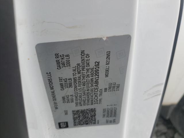 1GCHTCEA8N1209162 - 2022 CHEVROLET COLORADO LT WHITE photo 12