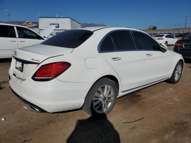55SWF8EB7KU316533 - 2019 MERCEDES-BENZ C 300 4MATIC WHITE photo 3