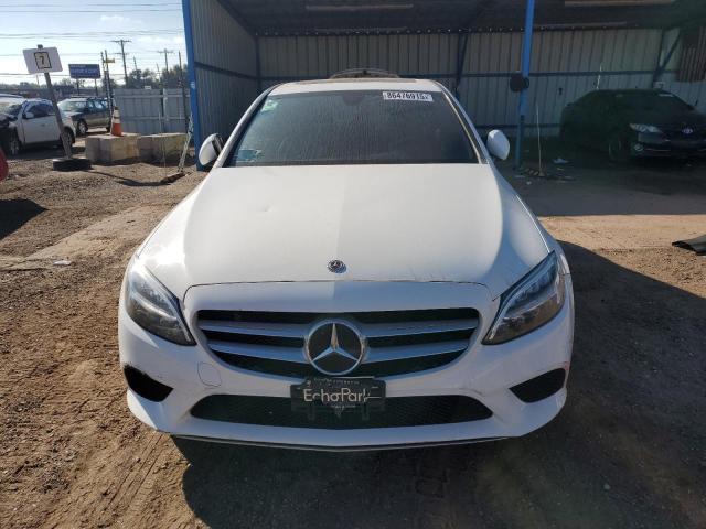 55SWF8EB7KU316533 - 2019 MERCEDES-BENZ C 300 4MATIC WHITE photo 5