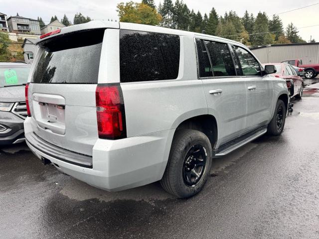 1GNSKDECXJR313395 - 2018 CHEVROLET TAHOE POLICE 银色 照片 4