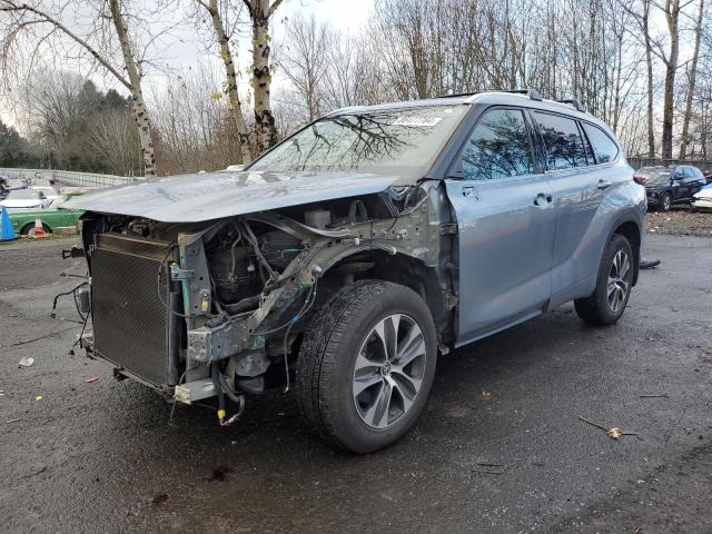 5TDHZRBH6LS028399 - 2020 TOYOTA HIGHLANDER XLE BLUE photo 1