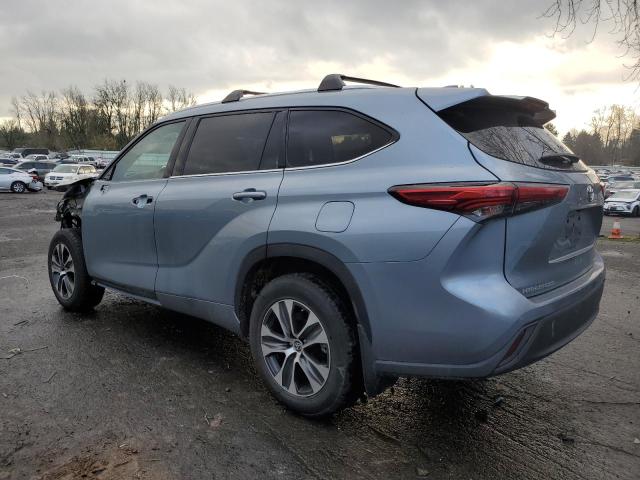 5TDHZRBH6LS028399 - 2020 TOYOTA HIGHLANDER XLE BLUE photo 2