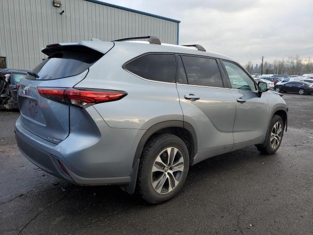 5TDHZRBH6LS028399 - 2020 TOYOTA HIGHLANDER XLE BLUE photo 3