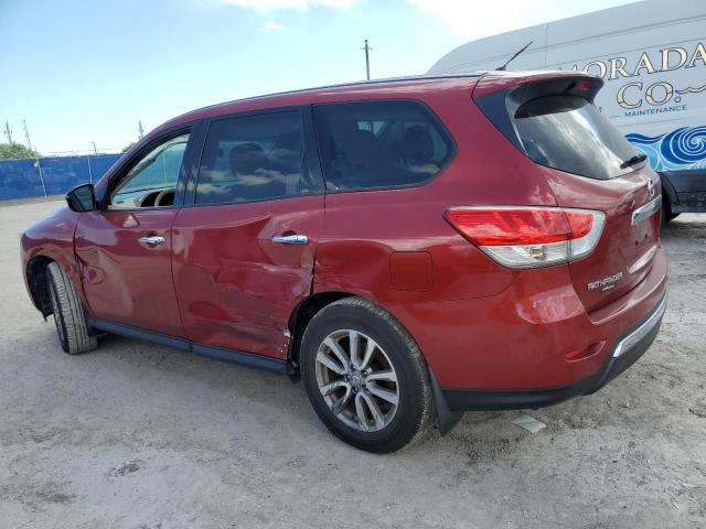 5N1AR2MN1FC620614 - 2015 NISSAN PATHFINDER S BURGUNDY photo 2