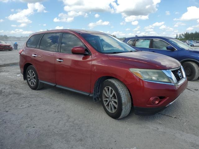 5N1AR2MN1FC620614 - 2015 NISSAN PATHFINDER S BURGUNDY photo 4