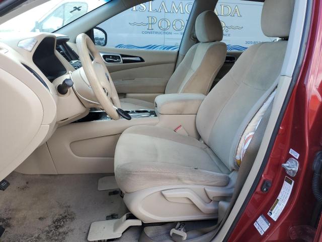 5N1AR2MN1FC620614 - 2015 NISSAN PATHFINDER S BURGUNDY photo 7
