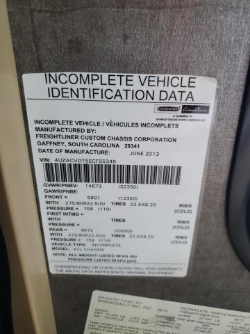 4UZACVDT5ECFS5346 - 2014 FREIGHTLINER CHASSIS XC BROWN photo 10