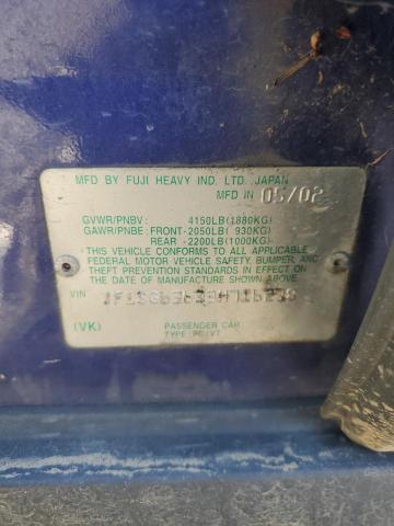 JF1SG63633H716278 - 2003 SUBARU FORESTER 2.5X Mavi foto 12