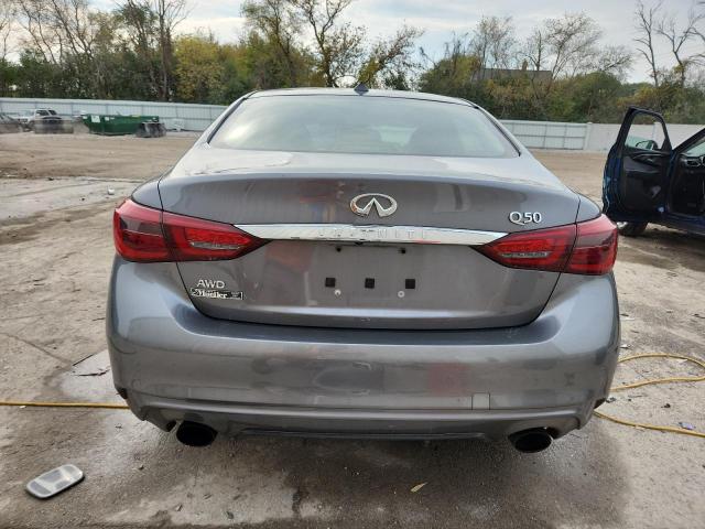 JN1EV7AR0JM437653 - 2018 INFINITI Q50 LUXE GRAY photo 6
