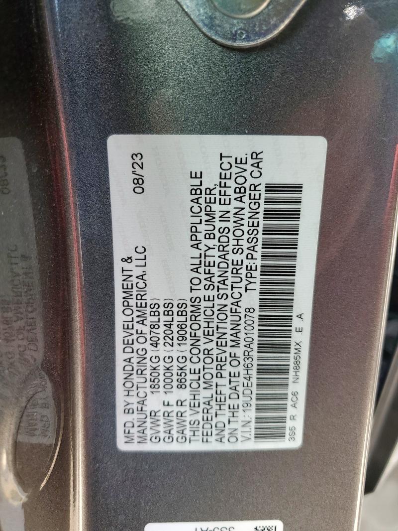 19UDE4H63RA010078 - 2024 ACURA INTEGRA A-SPEC TECH GRAY photo 12