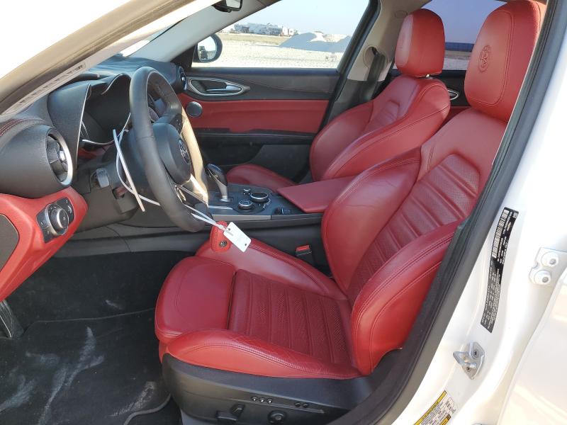 ZARFAECN8J7581290 - 2018 ALFA ROMEO GIULIA TI Blanc photo 7