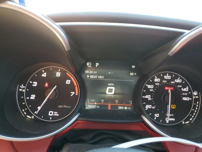 ZARFAECN8J7581290 - 2018 ALFA ROMEO GIULIA TI Blanc photo 9