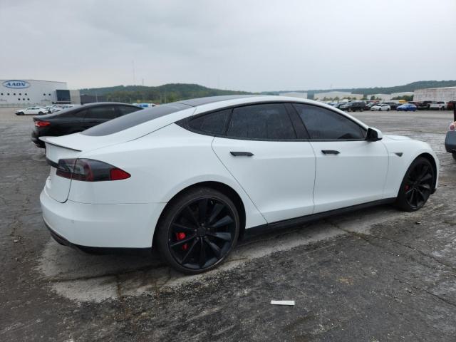 5YJSA1DNXDFP22567 - 2013 TESLA MODEL S Weiß Foto 3