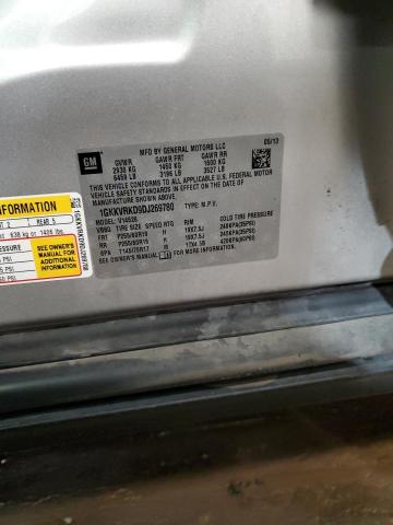 1GKKVRKD9DJ269780 - 2013 GMC ACADIA SLT-1 银色 照片 13