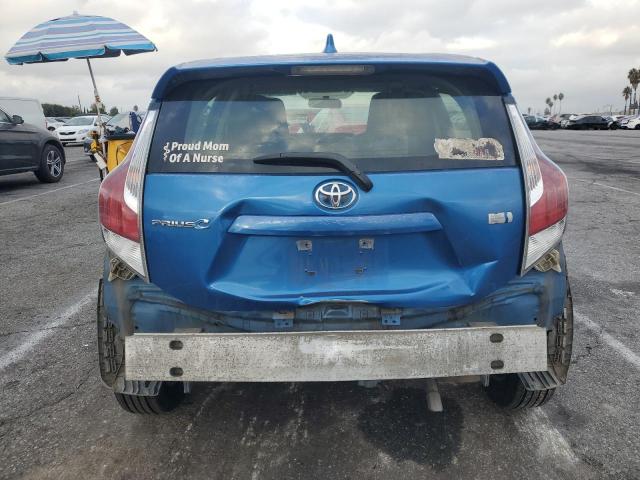 JTDKDTB35F1586820 - 2015 TOYOTA PRIUS C BLUE photo 6