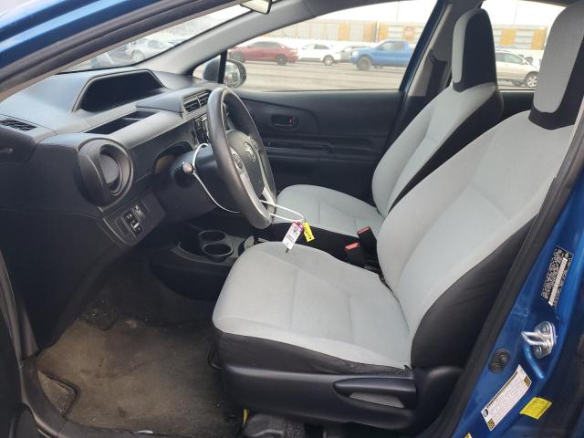 JTDKDTB35F1586820 - 2015 TOYOTA PRIUS C BLUE photo 7