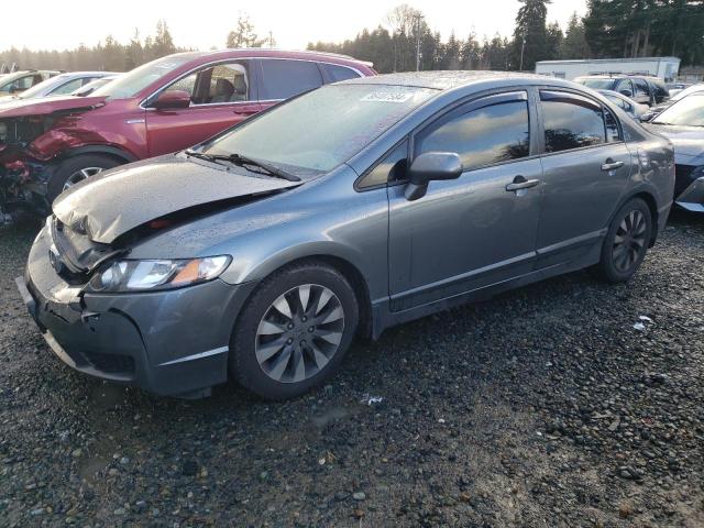 19XFA16939E032593 - 2009 HONDA CIVIC EXL ნაცრისფერი ფოტო 1