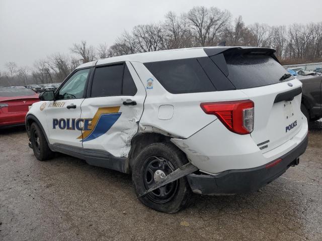 1FM5K8AB6LGA64050 - 2020 FORD EXPLORER POLICE INTERCEPTOR 白色 照片 2