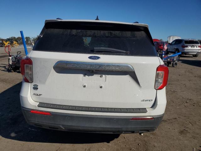 1FMSK8DH5MGA93026 - 2021 FORD EXPLORER XLT WHITE photo 6