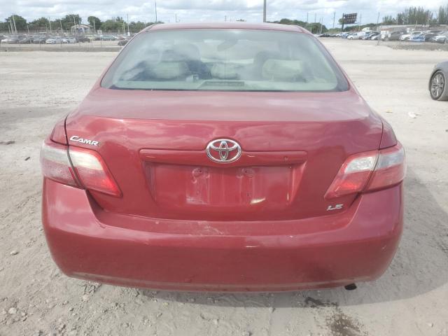 4T1BE46K27U058085 - 2007 TOYOTA CAMRY CE RED photo 6